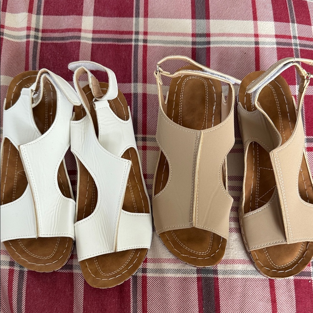 2Pair Women’s Sandals in Size 41/US size 10